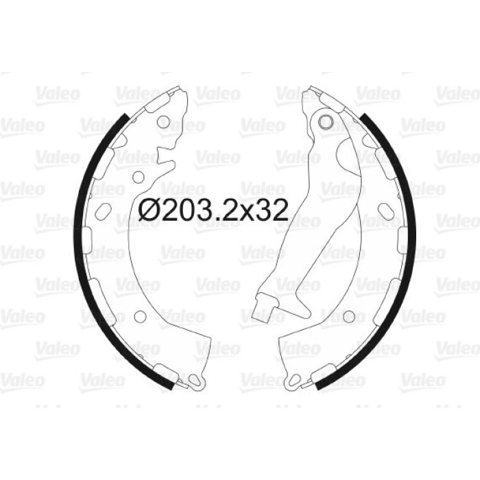 Valeo 564169 Bremsbackensatz Valeo 564169 Bremsbackensatz
