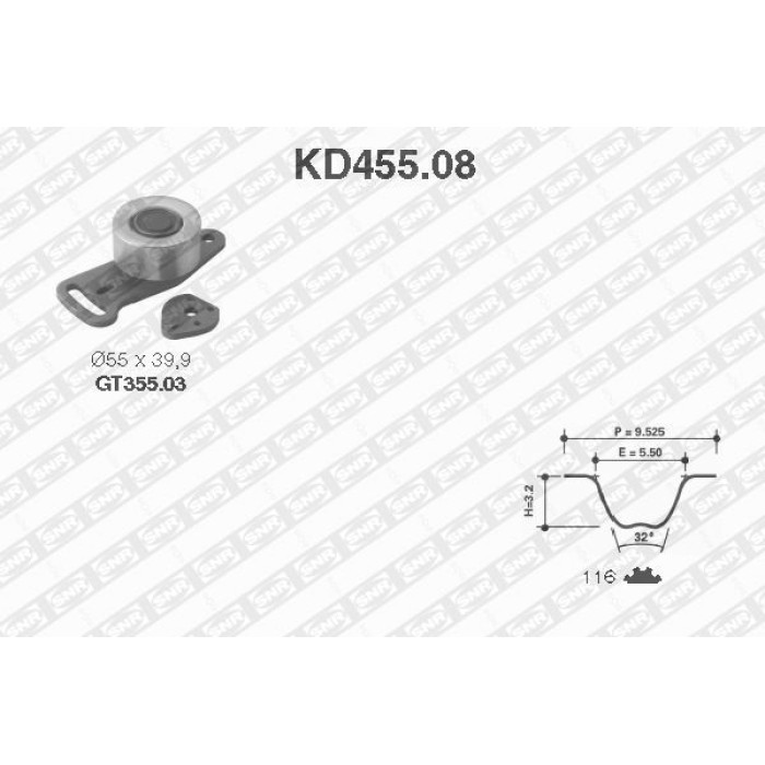 Zahnriemensatz KD455.08