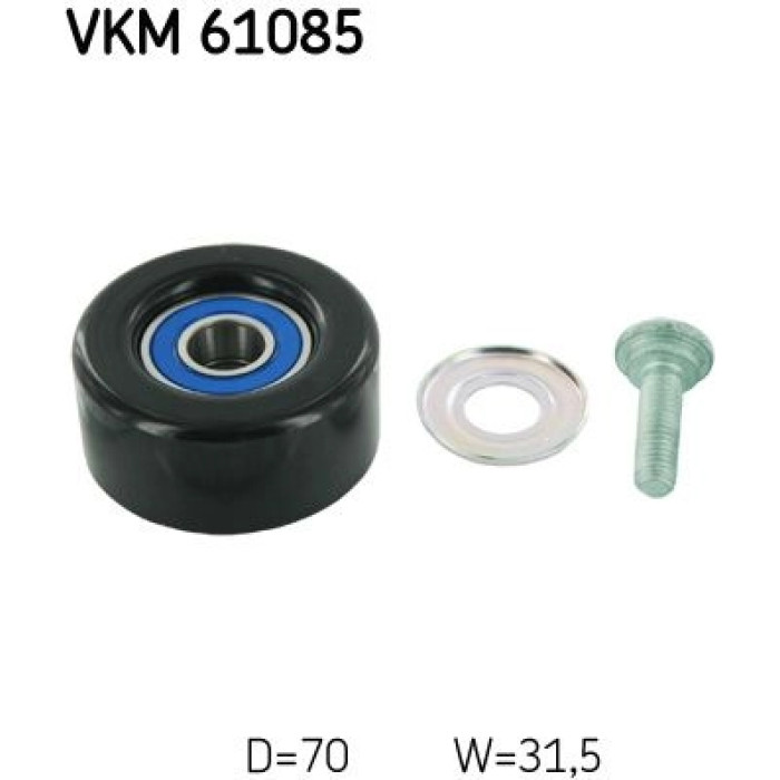 SKF VKM 61085 Umlenkrolle/Führungsrolle, Keilrippenriemen