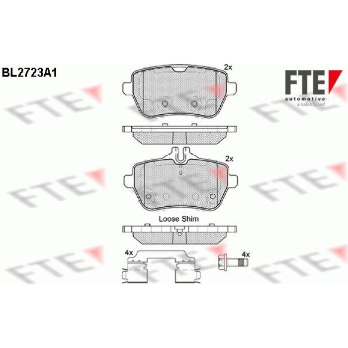 FTE 9010948 Bremsbelagsatz, Scheibenbremse FTE 9010948 Bremsbelagsatz, Scheibenbremse