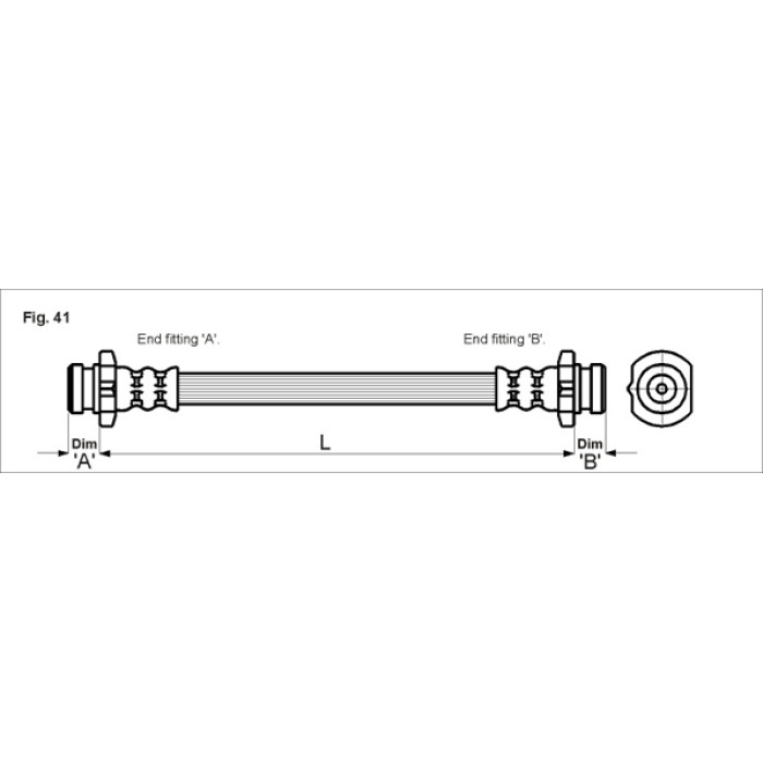 Metzger 4110041 Bremsschlauch Metzger 4110041 Bremsschlauch