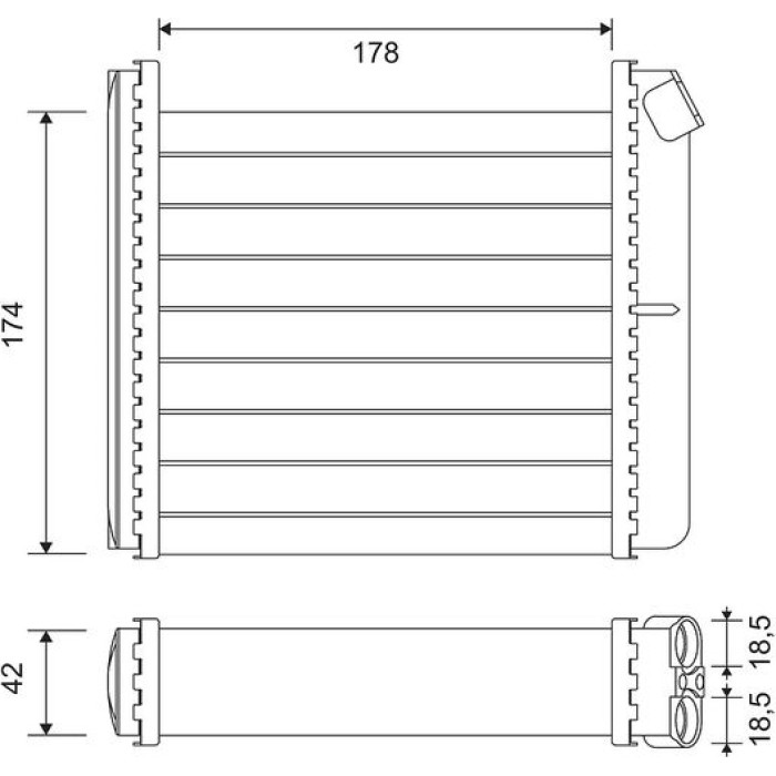 Valeo 812120 Wärmetauscher, Innenraumheizung Valeo 812120 Wärmetauscher, Innenraumheizung