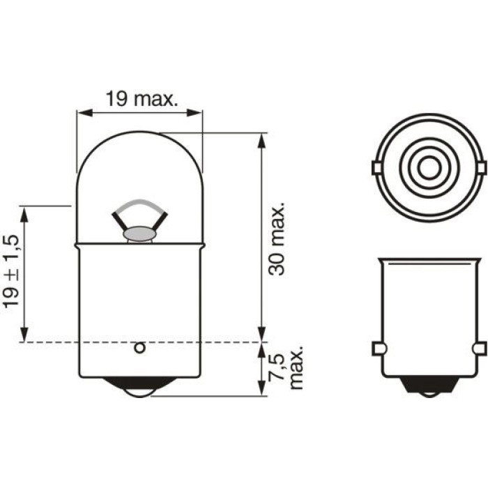 BOSCH 1 987 301 019 Glühlampe Pure Light BL BOSCH 1 987 301 019 Glühlampe Pure Light BL