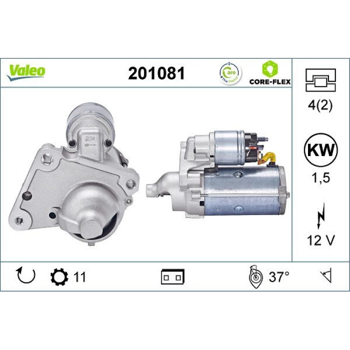 Valeo 201081 Starter CORE-FLEX