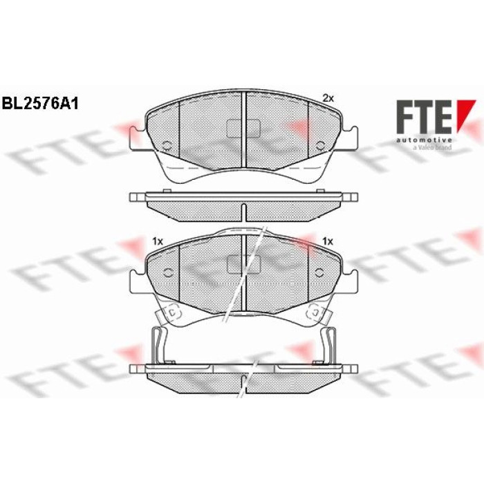 FTE 9010827 Bremsbelagsatz, Scheibenbremse FTE 9010827 Bremsbelagsatz, Scheibenbremse