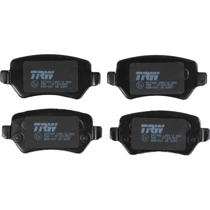 TRW GDB1831 Bremsbelagsatz, Scheibenbremse COTEC