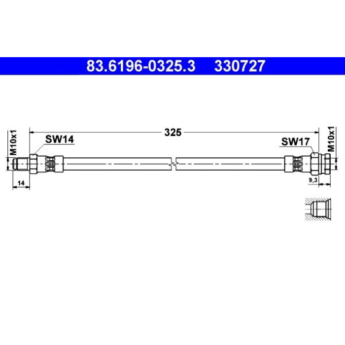 ATE 83.6196-0325.3 Bremsschlauch