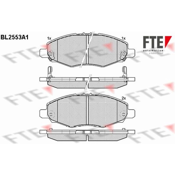 FTE 9010807 Bremsbelagsatz, Scheibenbremse FTE 9010807 Bremsbelagsatz, Scheibenbremse