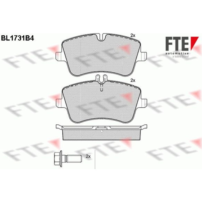 FTE 9010320 Bremsbelagsatz, Scheibenbremse FTE 9010320 Bremsbelagsatz, Scheibenbremse