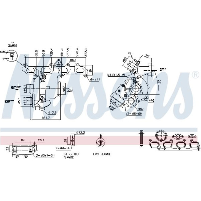 Nissens Turbolader 93356