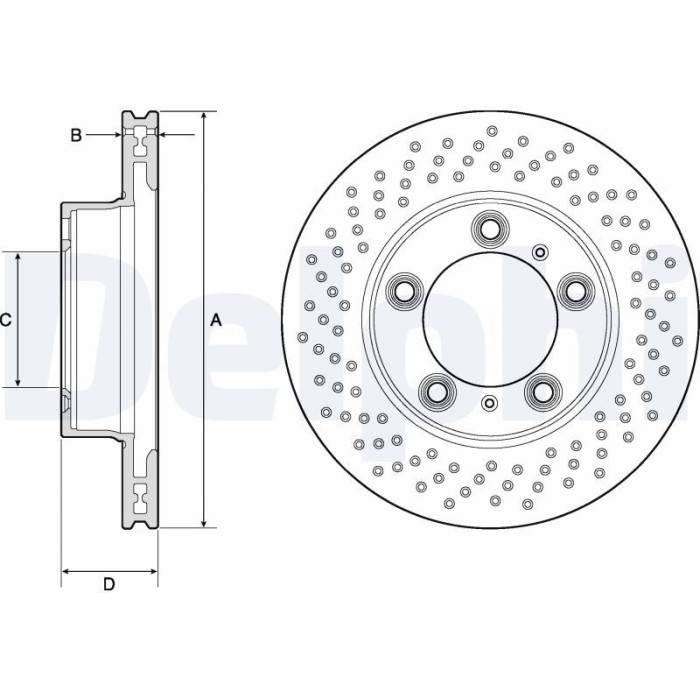 Delphi BG4769C Bremsscheibe