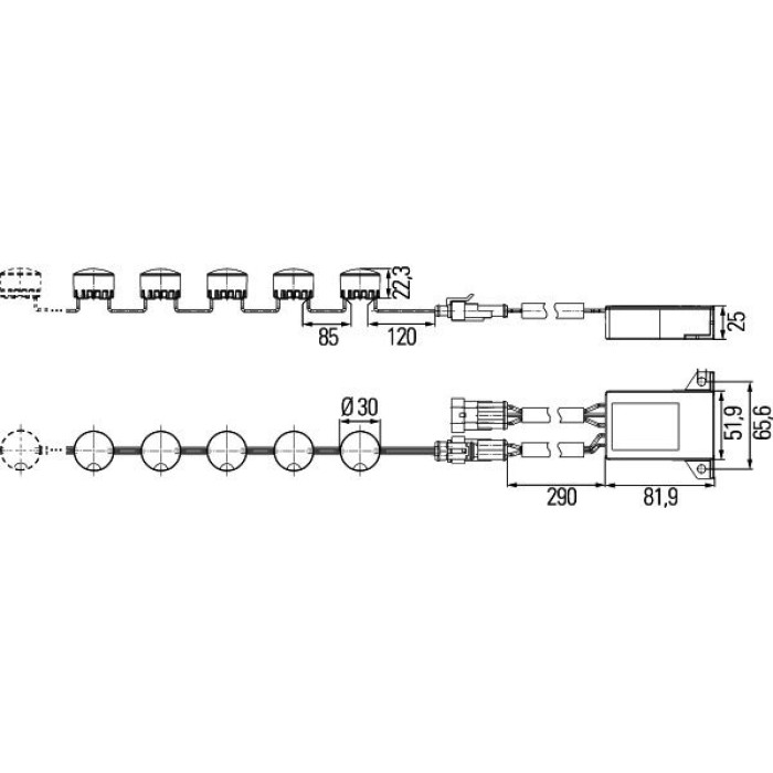 Hella 2PT 010 458-871 Tagfahrleuchtensatz