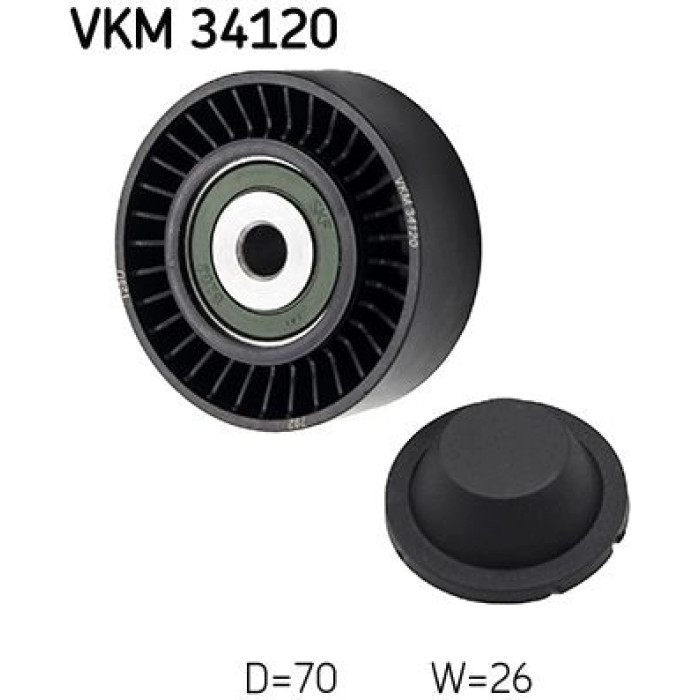 SKF VKM 34120 Umlenkrolle/Führungsrolle, Keilrippenriemen SKF VKM 34120 Umlenkrolle/Führungsrolle, Keilrippenriemen