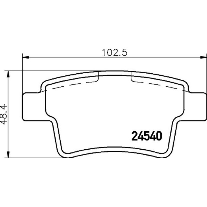 Hella 8DB 355 013-361 Bremsbelagsatz, Scheibenbremse