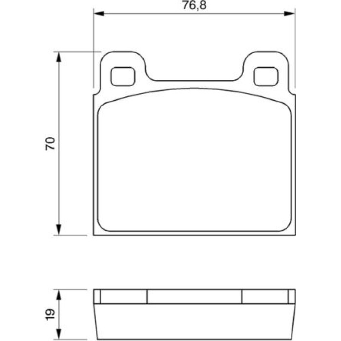 BOSCH 0 986 460 111 Bremsbelagsatz, Scheibenbremse BOSCH 0 986 460 111 Bremsbelagsatz, Scheibenbremse