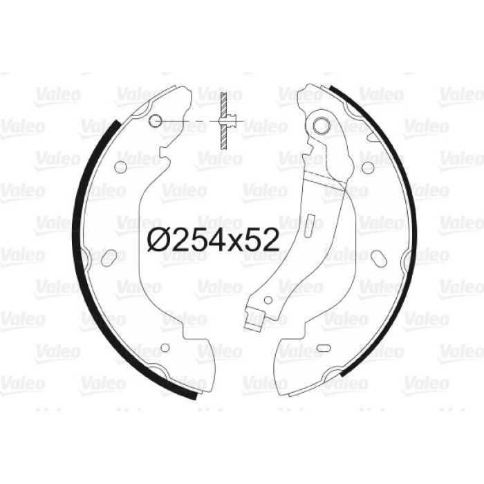 Valeo 564023 Bremsbackensatz