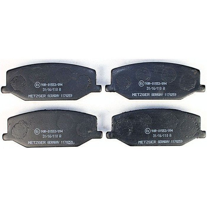 Metzger 1170259 Bremsbelagsatz, Scheibenbremse Metzger 1170259 Bremsbelagsatz, Scheibenbremse