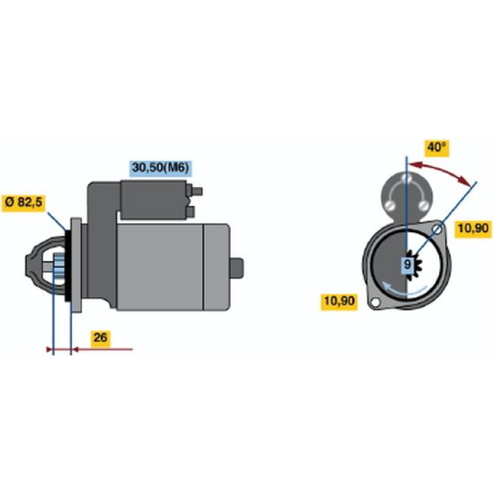 BOSCH 0 001 223 016 Starter BOSCH 0 001 223 016 Starter