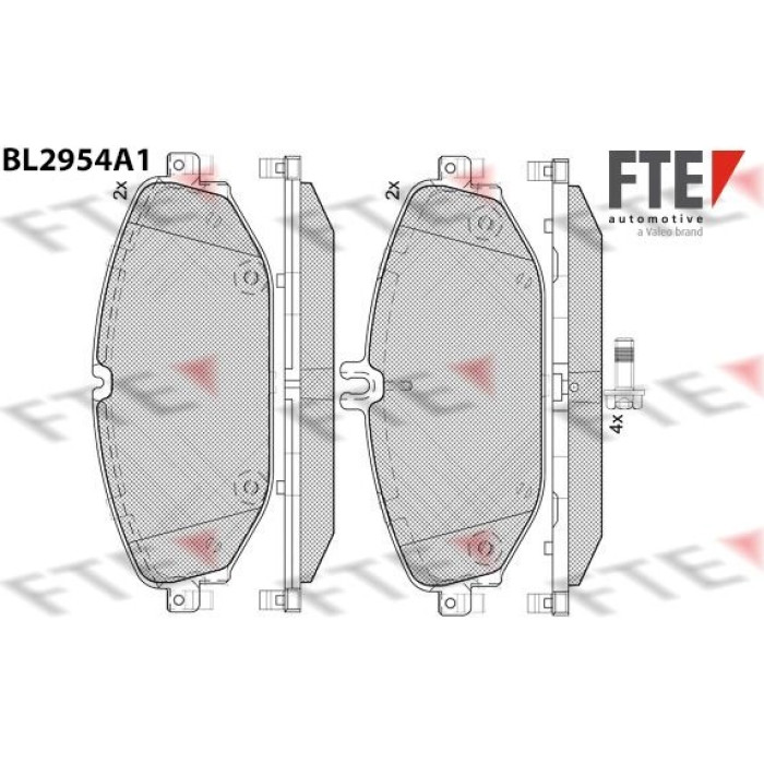 FTE 9011197 Bremsbelagsatz, Scheibenbremse FTE 9011197 Bremsbelagsatz, Scheibenbremse