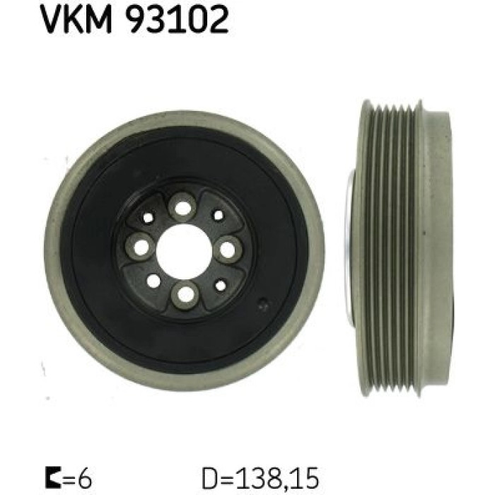 SKF VKM 93102 Riemenscheibe, Kurbelwelle