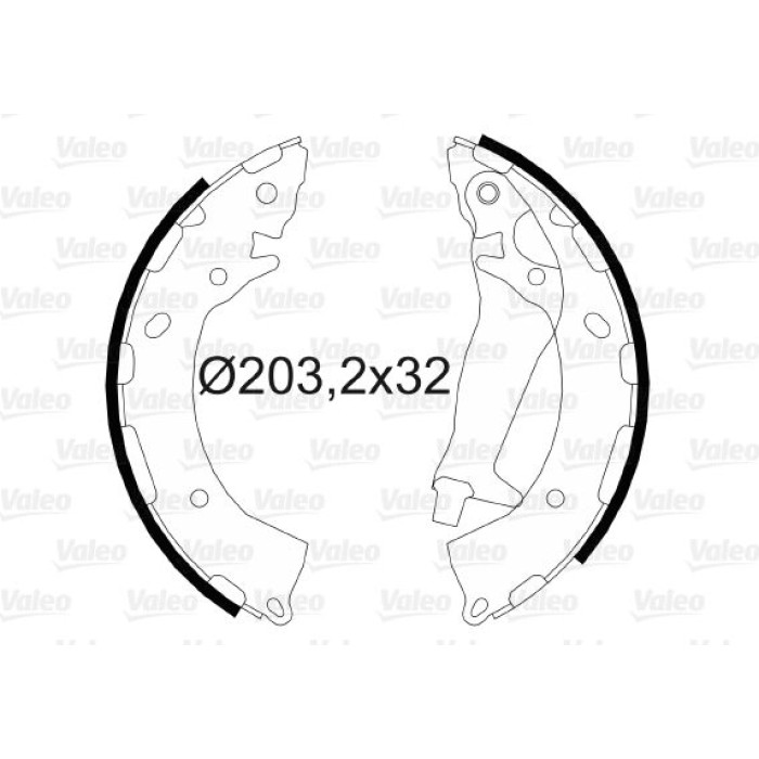 Valeo 564090 Bremsbackensatz