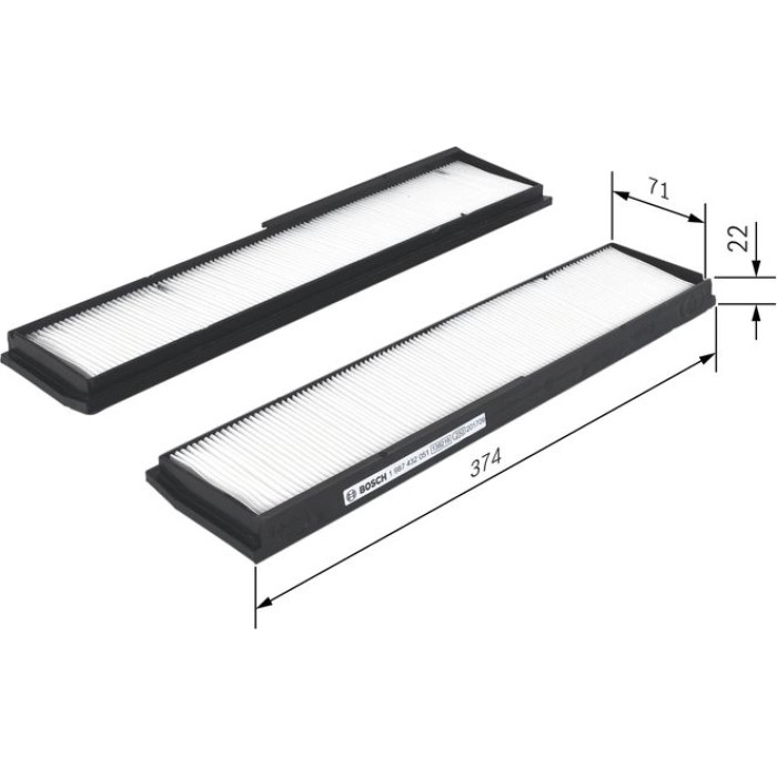 BOSCH 1 987 432 051 Innenraumfilter BOSCH 1 987 432 051 Innenraumfilter
