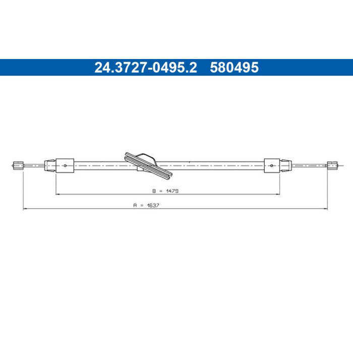 ATE 24.3727-0495.2 Seilzug, Feststellbremse