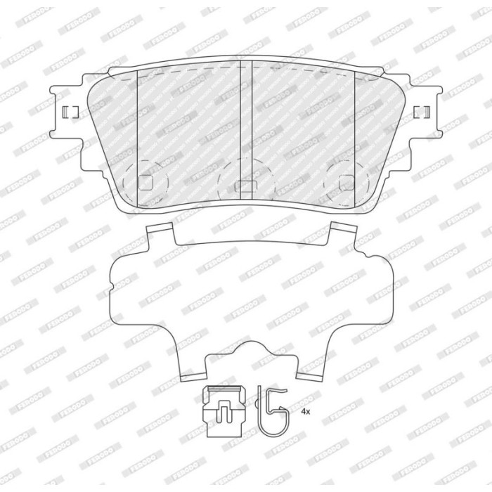 Ferodo FDB5540 Bremsbelagsatz, Scheibenbremse PREMIER ECO FRICTION Ferodo FDB5540 Bremsbelagsatz, Scheibenbremse PREMIER ECO FRICTION