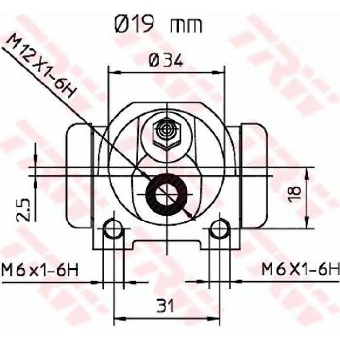 TRW BWD126 Radbremszylinder TRW BWD126 Radbremszylinder
