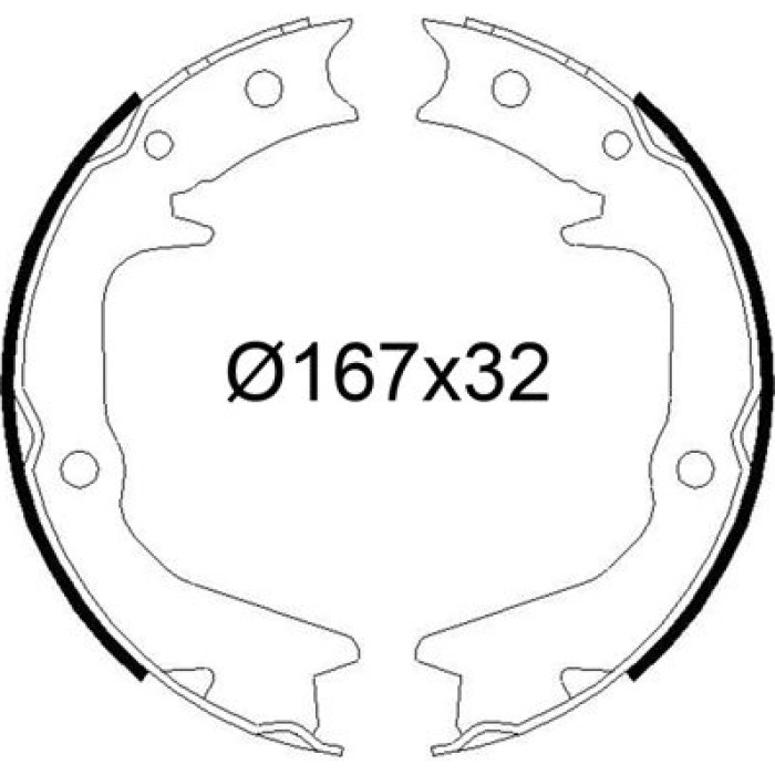 Valeo 564248 Bremsbackensatz Valeo 564248 Bremsbackensatz