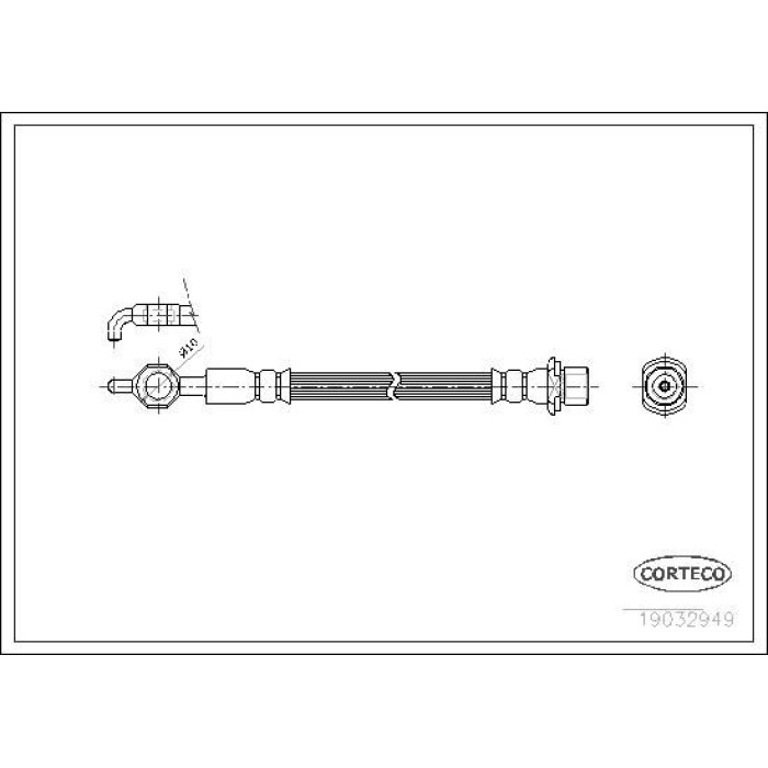 Corteco 19032949 Bremsschlauch Corteco 19032949 Bremsschlauch