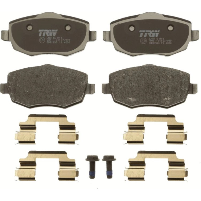 TRW GDB1593 Bremsbelagsatz, Scheibenbremse COTEC