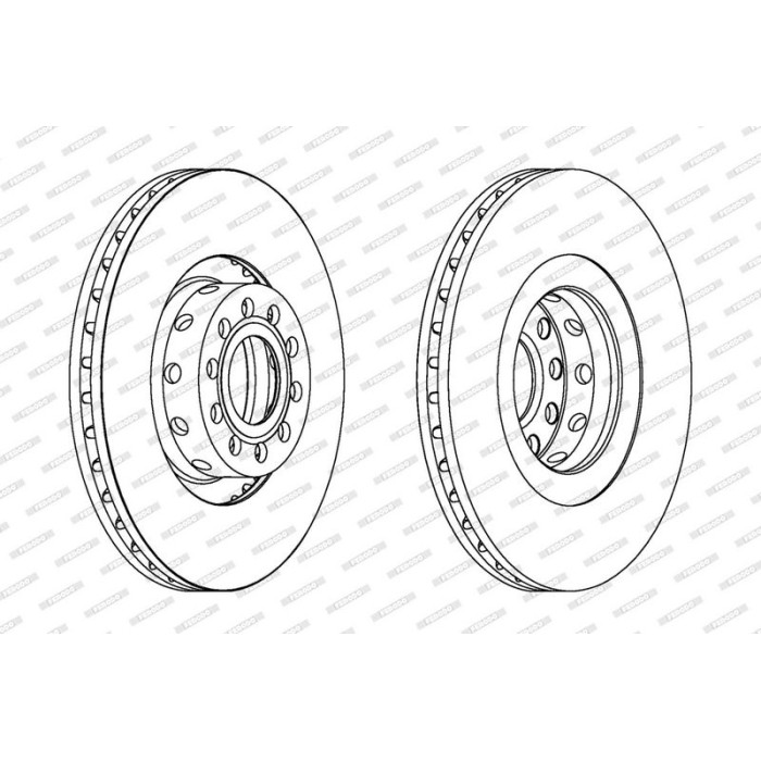 Ferodo DDF1563C-1 Bremsscheibe PREMIER Coat+ disc Ferodo DDF1563C-1 Bremsscheibe PREMIER Coat+ disc