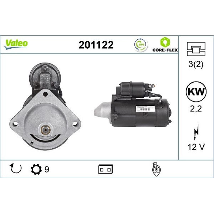 Valeo 201122 Starter CORE-FLEX Valeo 201122 Starter CORE-FLEX