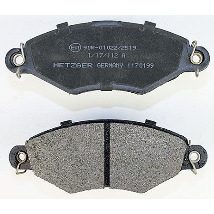 Metzger 1170199 Bremsbelagsatz, Scheibenbremse