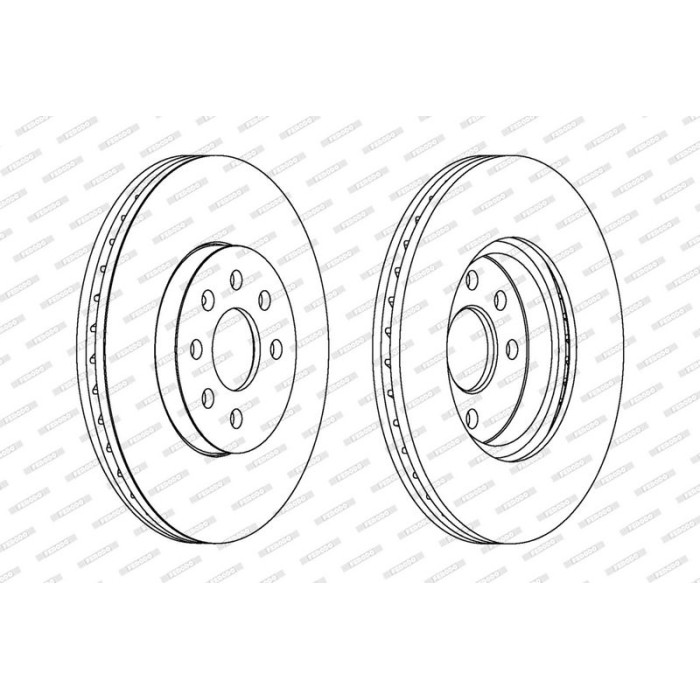 Ferodo DDF1236C Bremsscheibe PREMIER Coat+ disc Ferodo DDF1236C Bremsscheibe PREMIER Coat+ disc