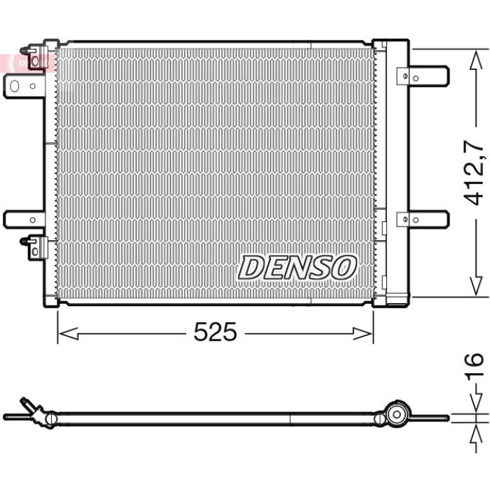 Denso DCN21022 Kondensator, Klimaanlage Denso DCN21022 Kondensator, Klimaanlage
