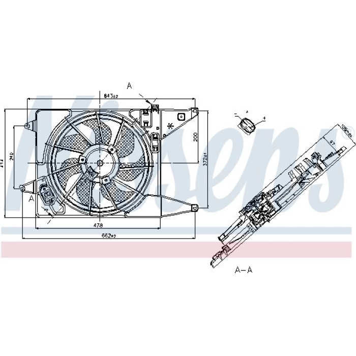 Nissens 85710 Lüfter, Motorkühlung Nissens 85710 Lüfter, Motorkühlung