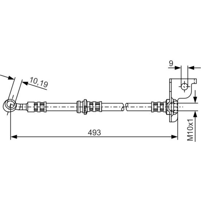 BOSCH 1 987 476 370 Bremsschlauch