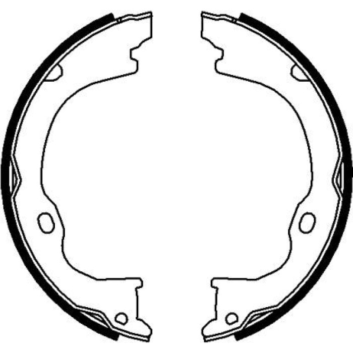 Hella 8DA 355 050-911 Bremsbackensatz, Feststellbremse Hella 8DA 355 050-911 Bremsbackensatz, Feststellbremse