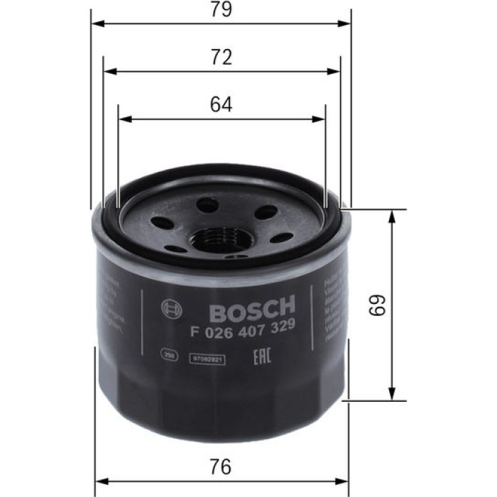 BOSCH F 026 407 329 Ölfilter