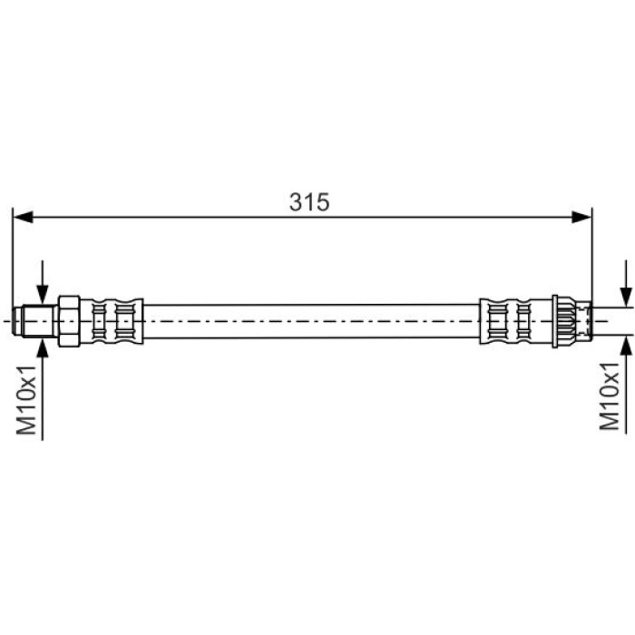 BOSCH 1 987 476 558 Bremsschlauch