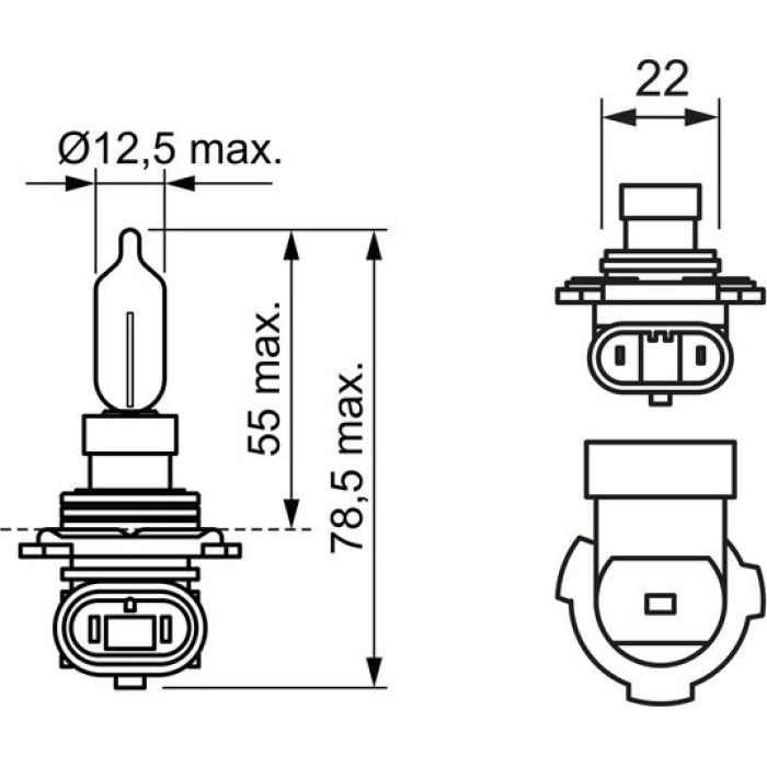 BOSCH 1 987 302 026 Glühlampe, Fernscheinwerfer Pure Light WS