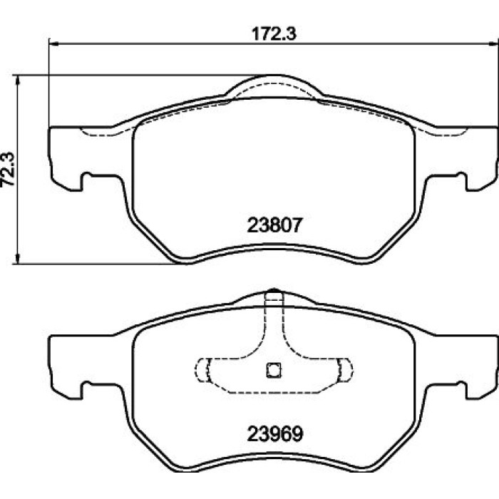 Bremsbelagsatz, Scheibenbremse 8DB 355 010-641 Bremsbelagsatz, Scheibenbremse 8DB 355 010-641