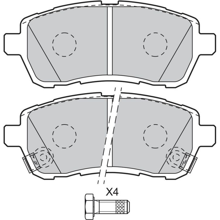 Valeo 598999 Bremsbelagsatz, Scheibenbremse Valeo 598999 Bremsbelagsatz, Scheibenbremse