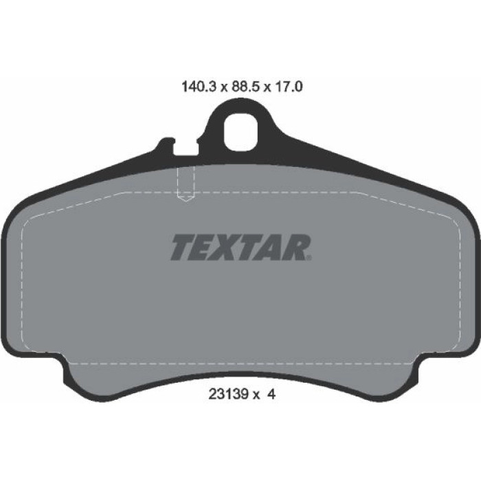 Textar 2313901 Bremsbelagsatz, Scheibenbremse