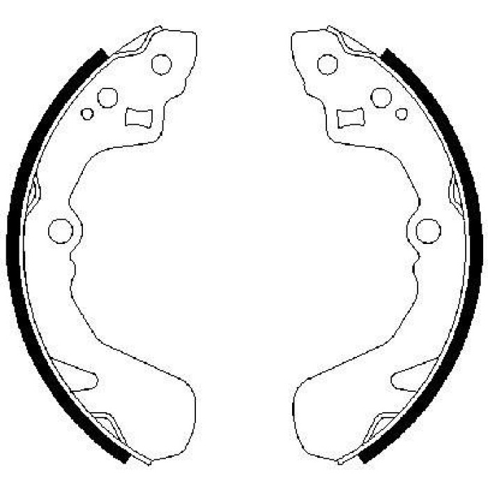 BOSCH 0 986 487 436 Bremsbackensatz BOSCH 0 986 487 436 Bremsbackensatz