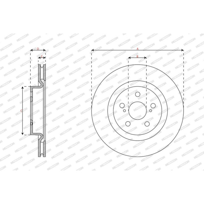 Ferodo DDF3094C Bremsscheibe PREMIER