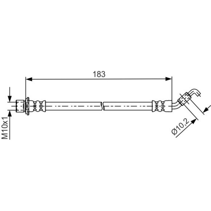 BOSCH 1 987 481 639 Bremsschlauch