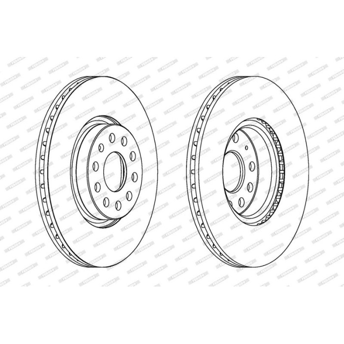 Ferodo DDF1305C Bremsscheibe PREMIER Coat+ disc